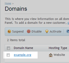 Select - Domain Select - Domain
